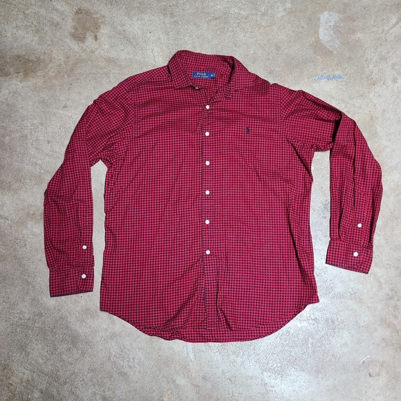 Polo by Ralph Lauren Men's Red Checkered Shirt - Picture 3 of 6